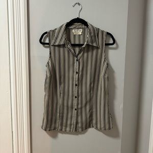 Sheer Vintage Sleeveless Blouse